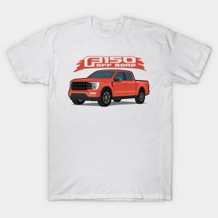 Car truck off road  f-150 orange T-Shirt